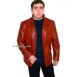 Куртка пиджак кожаный модель 0001