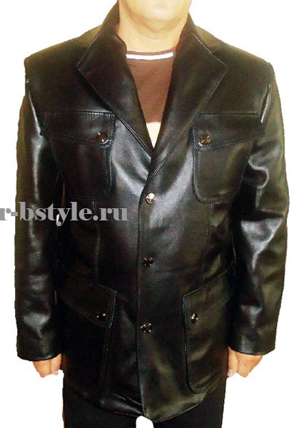 Куртка пиджак кожаный модель 0005